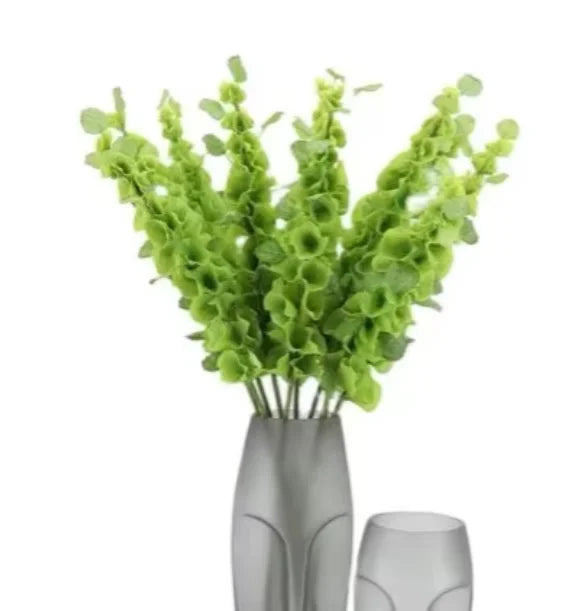 fleurs artificielles vertes tiges texturées 95cm arrangement floral décoration extérieure jardin maison