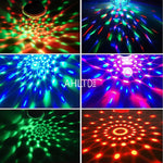 Lampe disco champignon allumée en mode RVB
