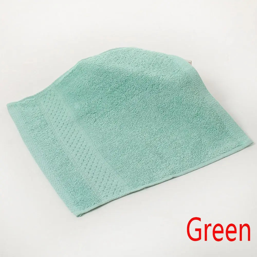 serviette face absorbante antibactérienne coton carrée solide rose clair marron vert gris bleu violet