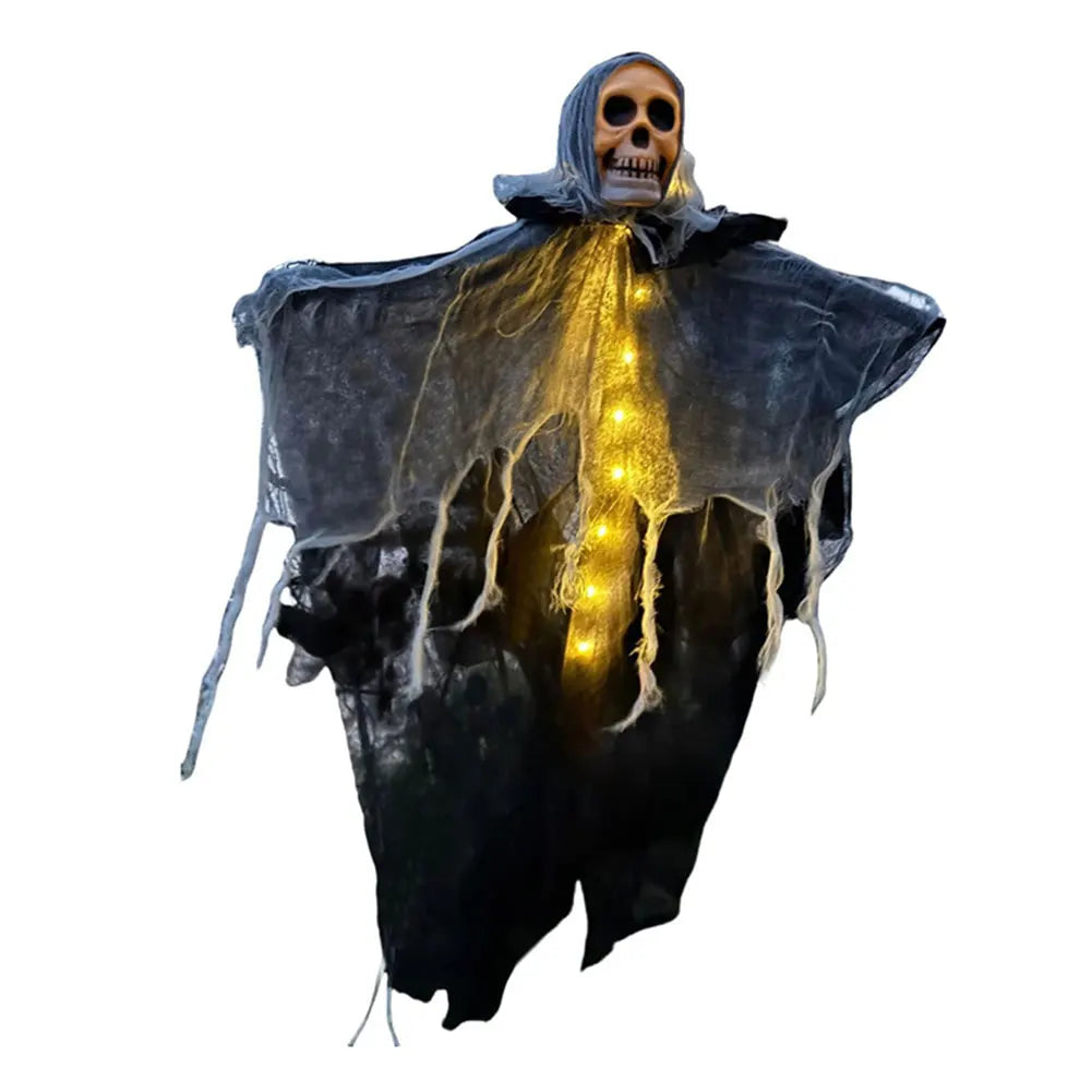 décorations halloween crâne araignée led noires grises anniversaire fête noëlextérieur