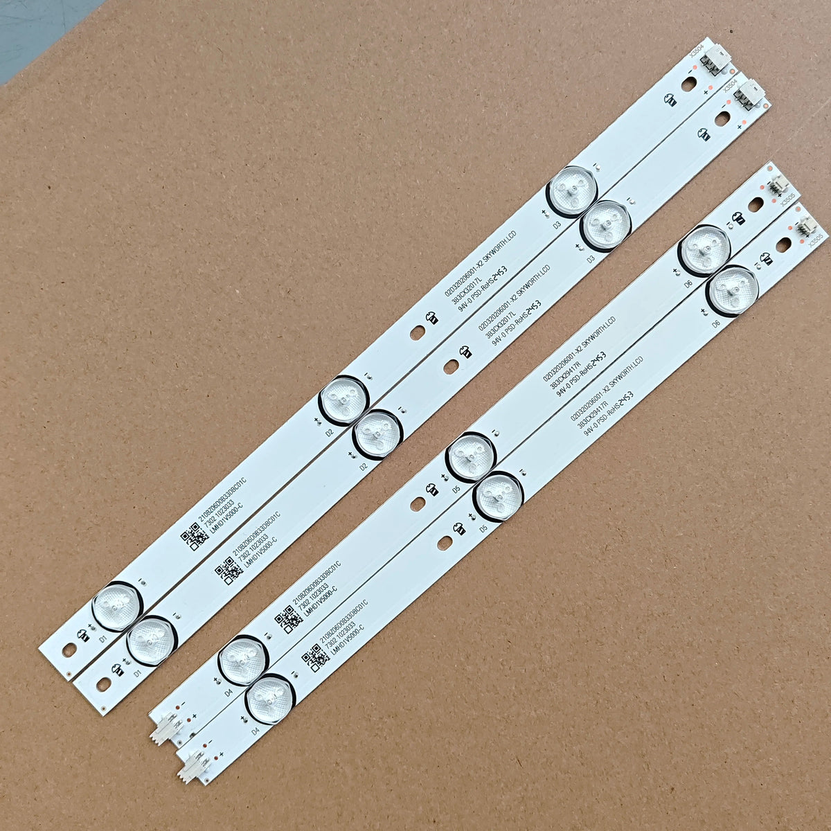 bande led blanc moderne transparents connecteurs 610mm 32s5195 ccc certifié led aluminium