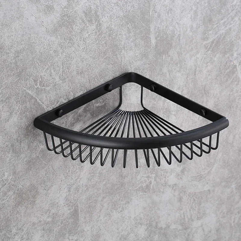 panier d'angle salle bain or rose chrome fileté moderne vis fixation produits