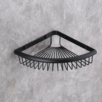 panier d'angle salle bain or rose chrome fileté moderne vis fixation produits
