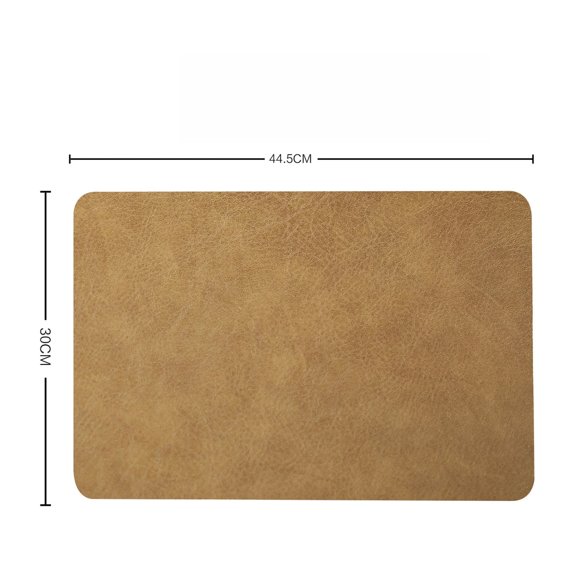 tapis table simili cuir noir marron gris moderne respectueux environnement essuyable lavable 45x30cm