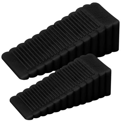 Butoir de porte en silicone vert posé au sol