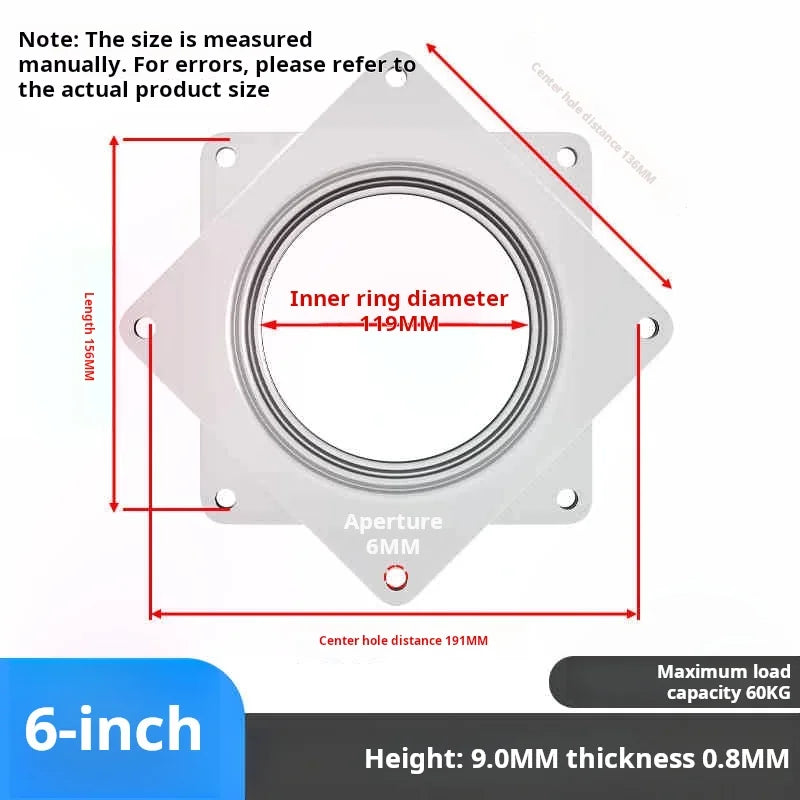 support rotatif universel noir mat moderne pouces thép không nhiễm từ