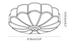 plafonnier led moderne cuivre blanc doré ressort coquillage lumières 90 260v e27