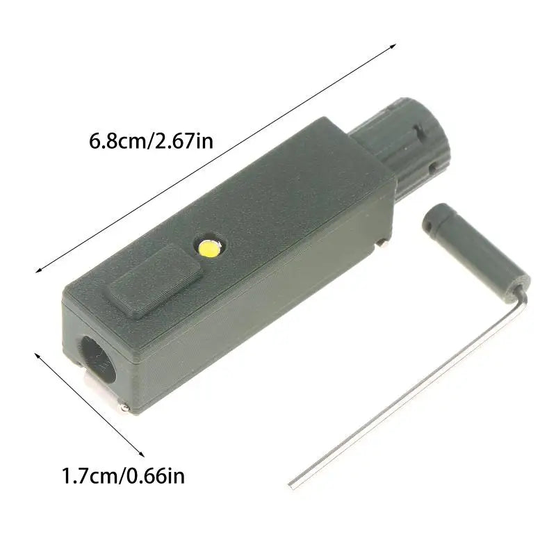 projecteur mini portable gris moderne bouton alimentation fenetre projection sécurité éclairage secours