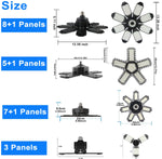 lampe led pliable noire grille ventilation moderne fixations vis éclairage garage atelier store