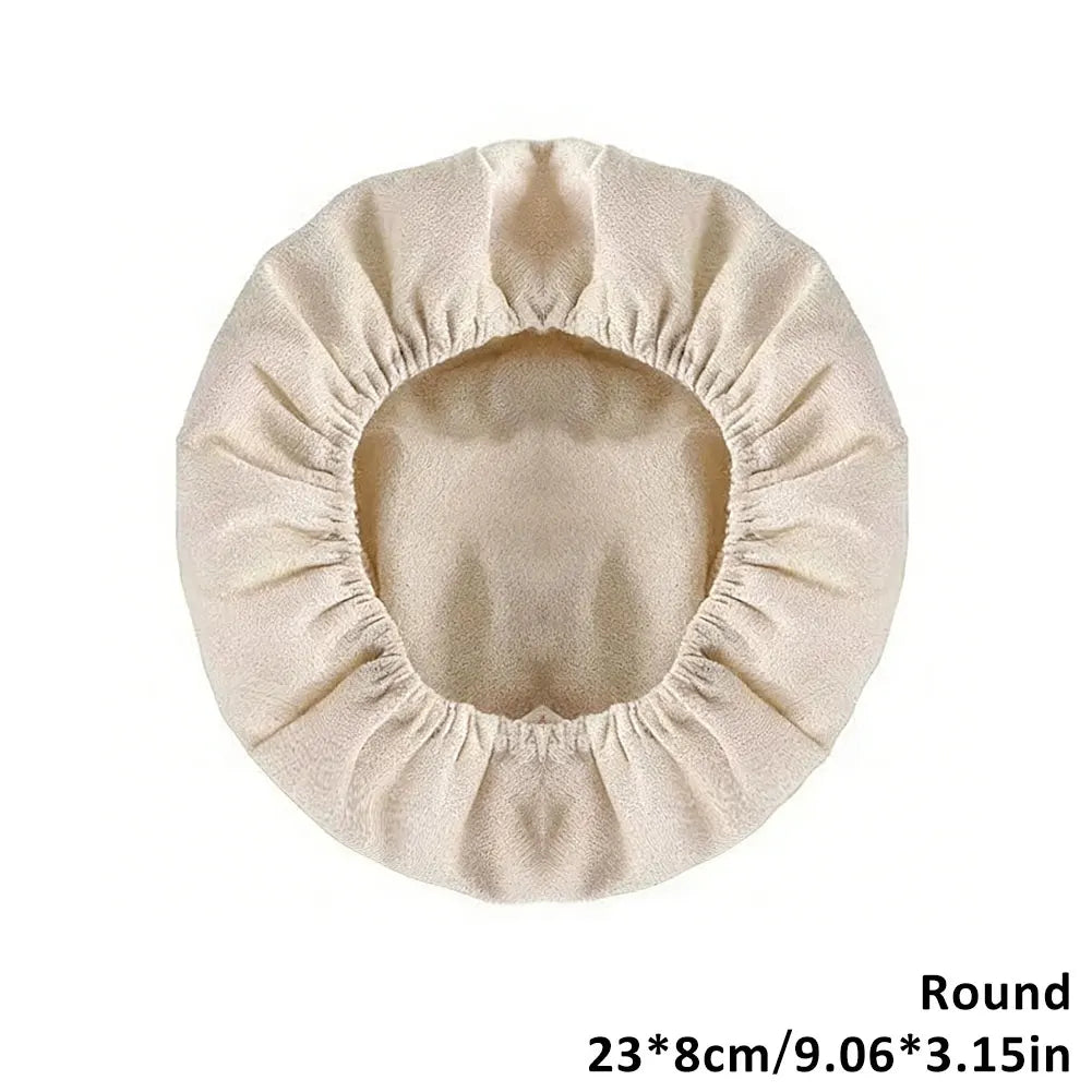 panier pain tissu lin couverture réutilisable beige clair taille ellipse round cuisson pâtisserie doublure