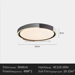plafonniers modernes led lumineux télécommande minimaliste fixés formes circulaire carrée