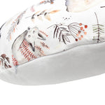 housse coussin allaitement bébé imprimé animal ours renard arbres feuilles moderne blanc unisexe ans
