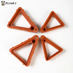 pieds pot fleurs orange triangle pratique grands petits eyelets robustes