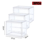 boîtes rangement transparentes modernes clips réutilisables pvc petite grande capacités organisatrices