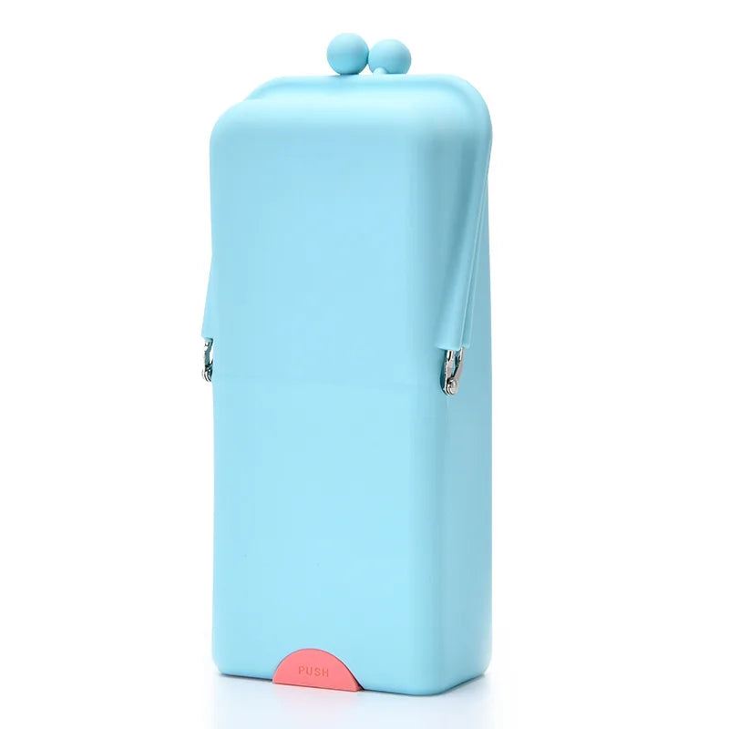 boîte maquillage réutilisable violet bleu clair rose gris moderne cordon lingette