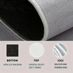 tapis moderne antidérapant extérieur tapis texturé hello imprimé beige vert clair salon entrée durable