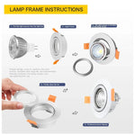 encastrable led spot lumière argent noir blanc chambre moderne ampoûle câble aluminium downlight