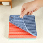 tapis silicone protection moderne violet bleu vert orange gris beigeToPointTexture nonGlissant