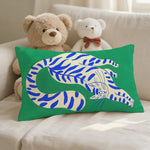 taies d'oreiller animaux nordiques moderne bleu léopard jaune non toxique coton polyester 30x50CM 40x60CM