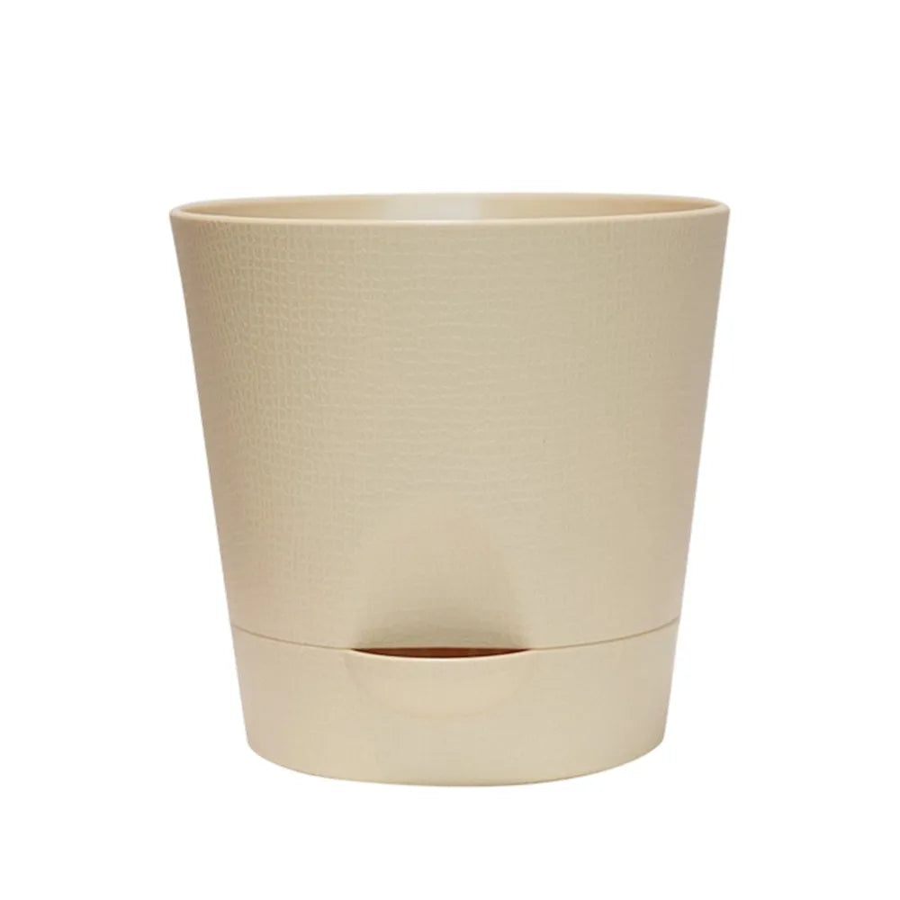 cache pot moderne auto arrosant plastique texture mat couleur bleu rose clairintérieur extérieur