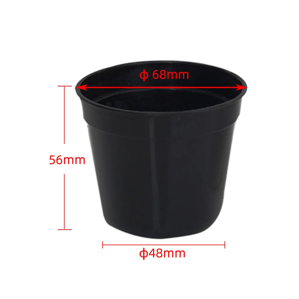 jardinière moderne pots plastique noir blanc succulente drainage plante verteintérieur minimaliste