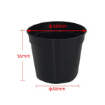 jardinière moderne pots plastique noir blanc succulente drainage plante verteintérieur minimaliste