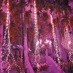guirlande lumineuse rose saint valentin 100 led moderne décoration chambre fil cuivre
