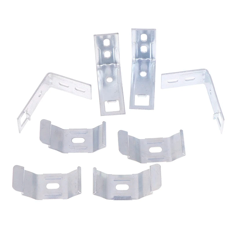 accessoires fenetre clips transparents pratiques fonctionnels fixations rideaux stores 4pcs métal