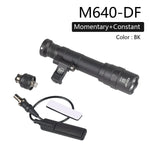lampe torche tactique led noir texturée clip picatinny rechargeable chasse airsoft moderne
