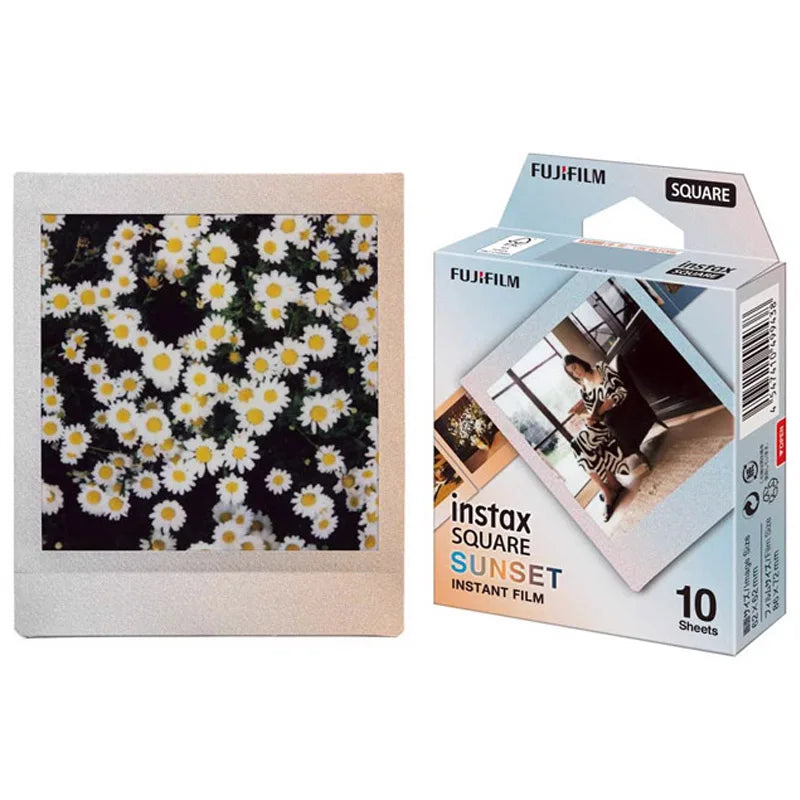 film instantané fujifilm square marbre blanc 10 feuilles compatible sq6 sq10 sp3