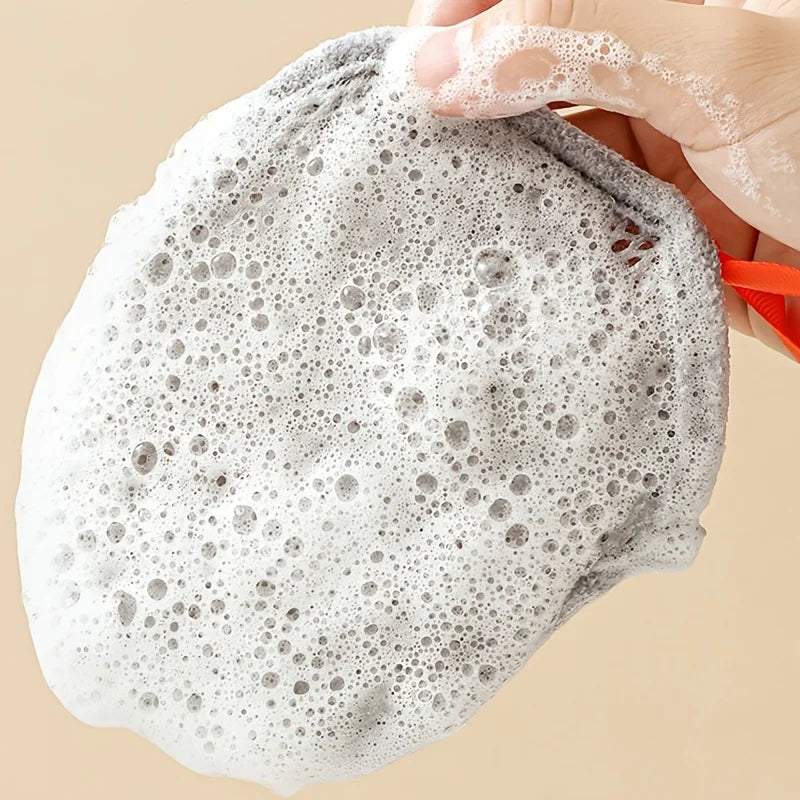 gant bain maille hexagonale ruban orange blanc gris moderne durable