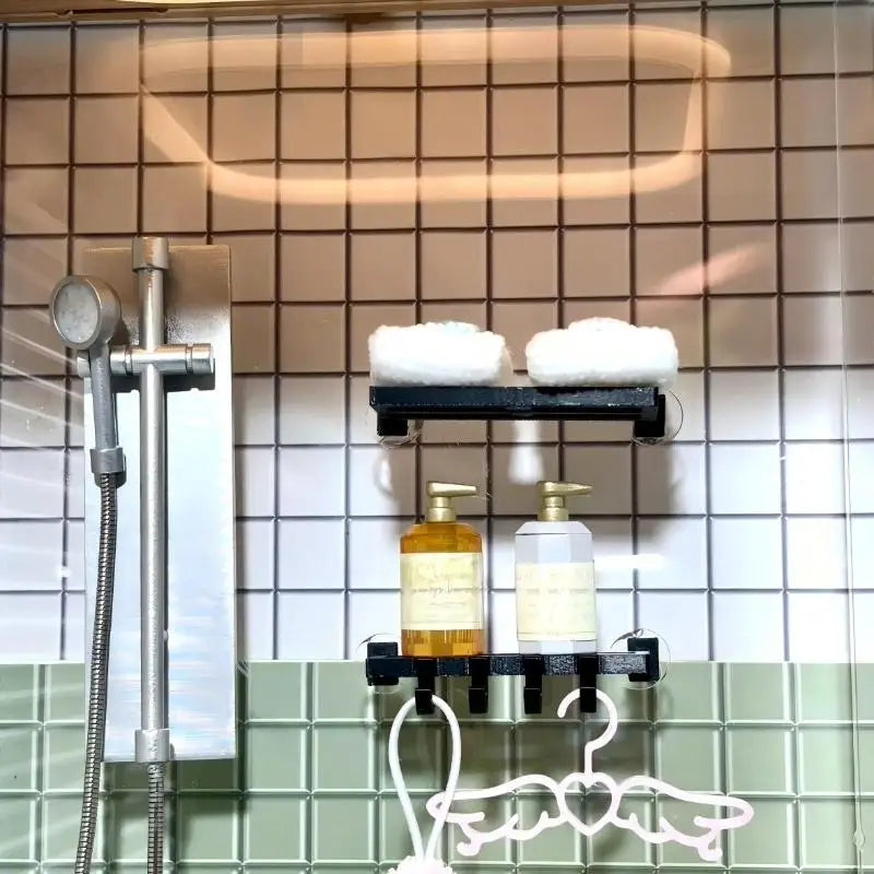 étagère murale moderne accessoires poupée 14 ans crochets pots fleurs ciseaux porte clés savon