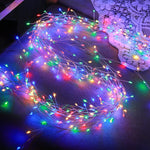 guirlande lumineuse led blanc effets multicolores télécommande noël décoration intérieure festive 3m 6m