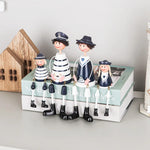 décoration murale marine phare bateau maison figurines poissons livres bois nautique ancres textures