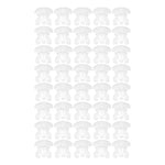 clips fenetre blanc translucide adhésif moderne pratique set 20 pieces