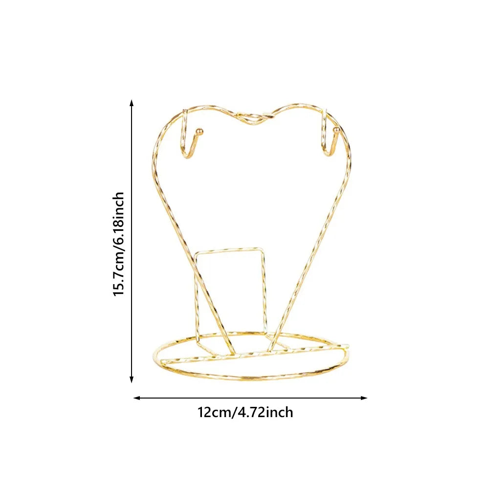support vaisselle or filigrane moderne assiettes tasses cuillères réutilisable métal organisateur décoration cuisine