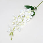 fleurs artificielles vanda soie bleu blanc vert jaune rose violet naturel intérieur décoration mariage