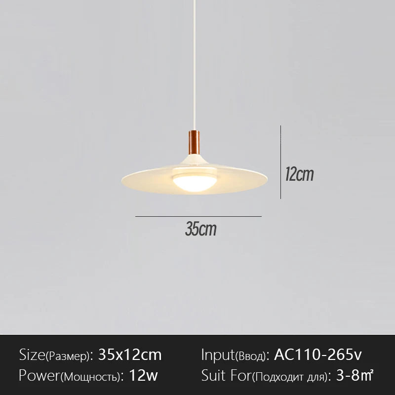 suspension lumineuse moderne scandinave aspect bois câble métallique marron doré blanc