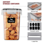 Détail du couvercle étanche des boîtes de rangement alimentaire