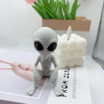 statues extraterrestres vert gris clair moderne figurines aliens décor intérieur extérieur