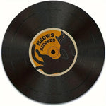 tapis souris vintage noir chat yeux orange yowl yowl records non glissant