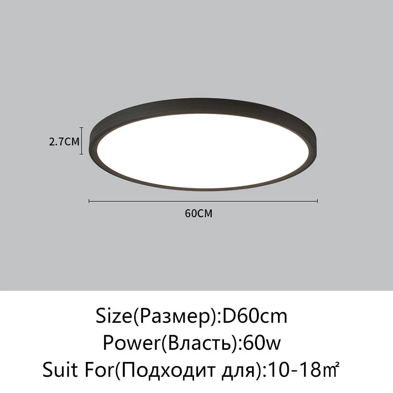 plafonnier led carré blanc ultra fin moderne luminaire salon chambre salle manger
