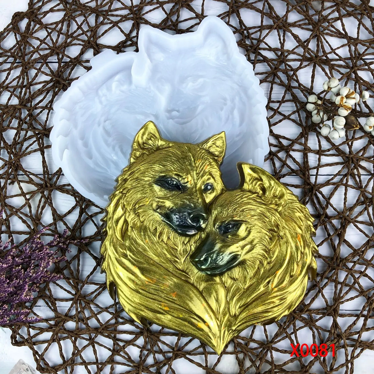 plaque murale décorative animaux chien doré artisanal main opaquemaxlengthresponse