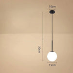 suspension lumineuse moderne or blanc sphérique mat câble suspendu minimaliste chambre restaurant
