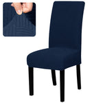 housses chaise marron rayures diagonales moderne elasthanne polyester 45 60cm 35 48cm 10cm