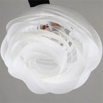 lampe suspendue moderne pvc blanc plissé opaque chambre coucher