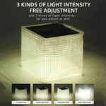 lampe solaire portable rechargeable 10 led blanc moderne sans fil fixe camping extérieur