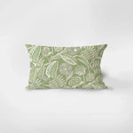 taie d'oreiller moderne motif feuille monstera verte tissu polyester 30x50cm decoration salon lit housse