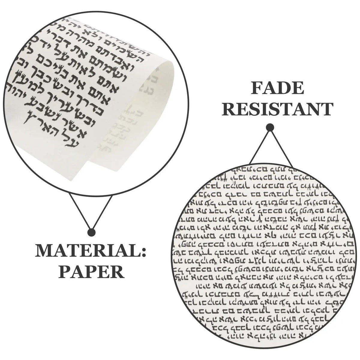 décoration murale papier blanc imprimé noir clips occasion fête mères
