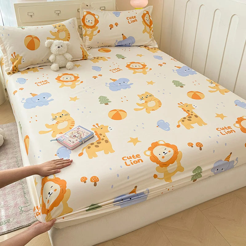 Parure de lit percale coton 400 fils bleu marine